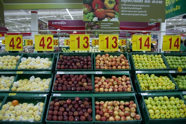 стоимость продуктов в тайланде