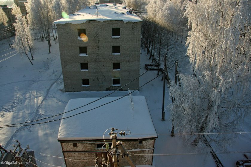 Заброшенные многоэтажные дома в Томском