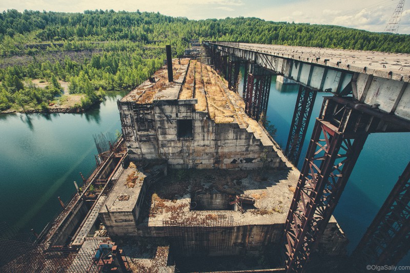 Заброшенная Крапивинская ГЭС