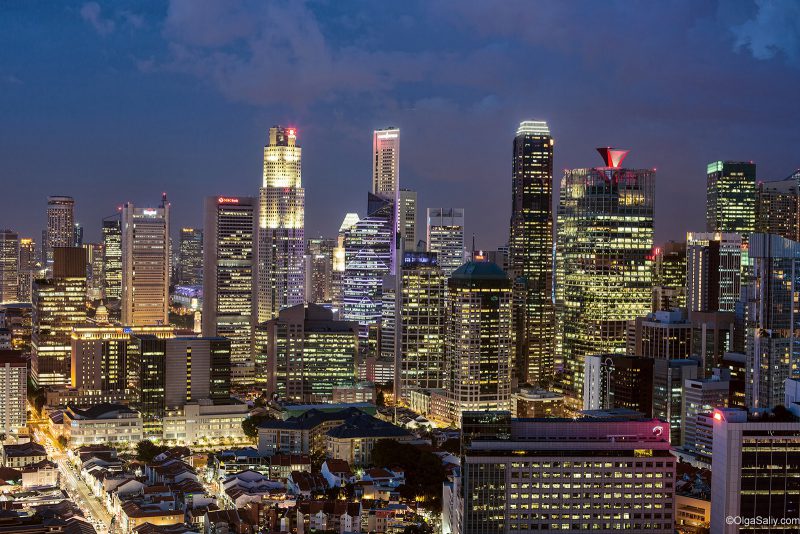 Ночной Сингапур