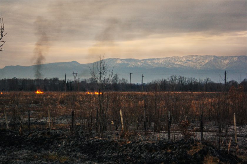 Закат в Абхазии