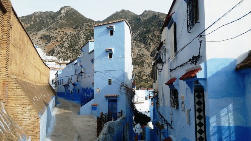Голубой город в Марокко 