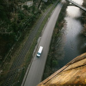 Вид с будки канатки в Чиатуре